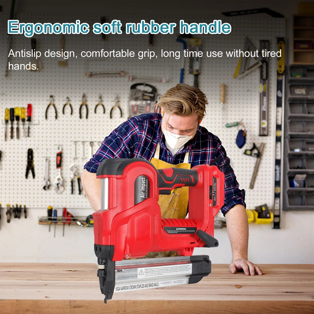 2-in-1 Cordless Nailer & Stapler – Pro Tool with Makita Power