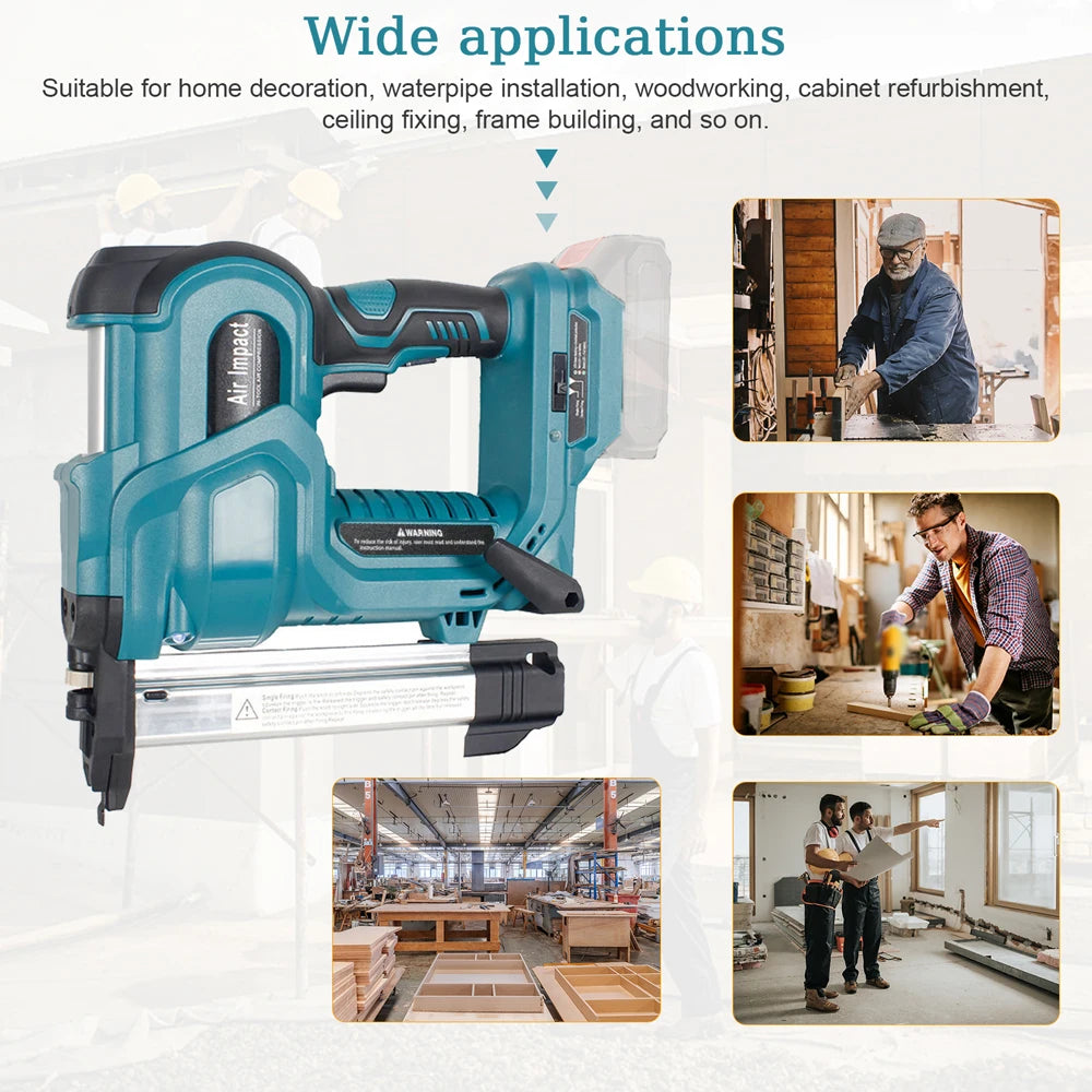 2-in-1 Cordless Nailer & Stapler – Pro Tool with Makita Power