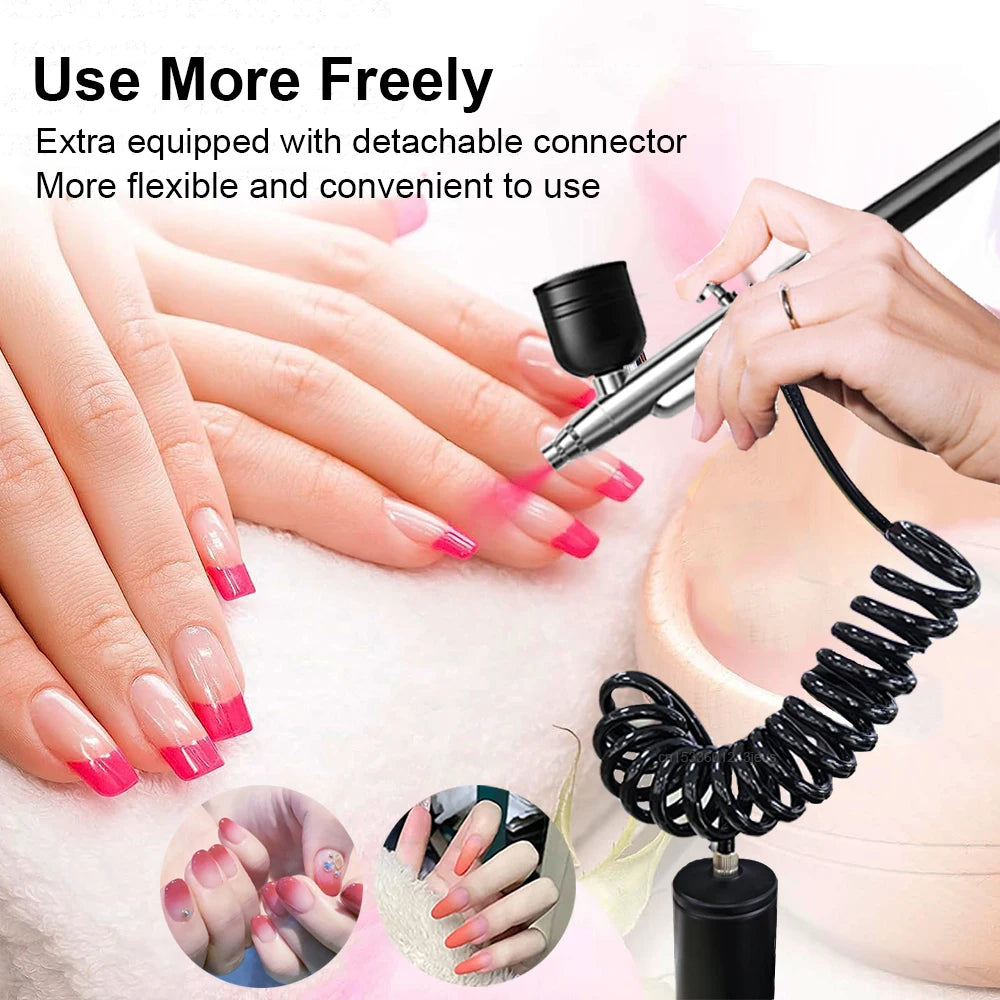 Cordless Airbrush Nail Kit with USB Compressor & 3 Cups