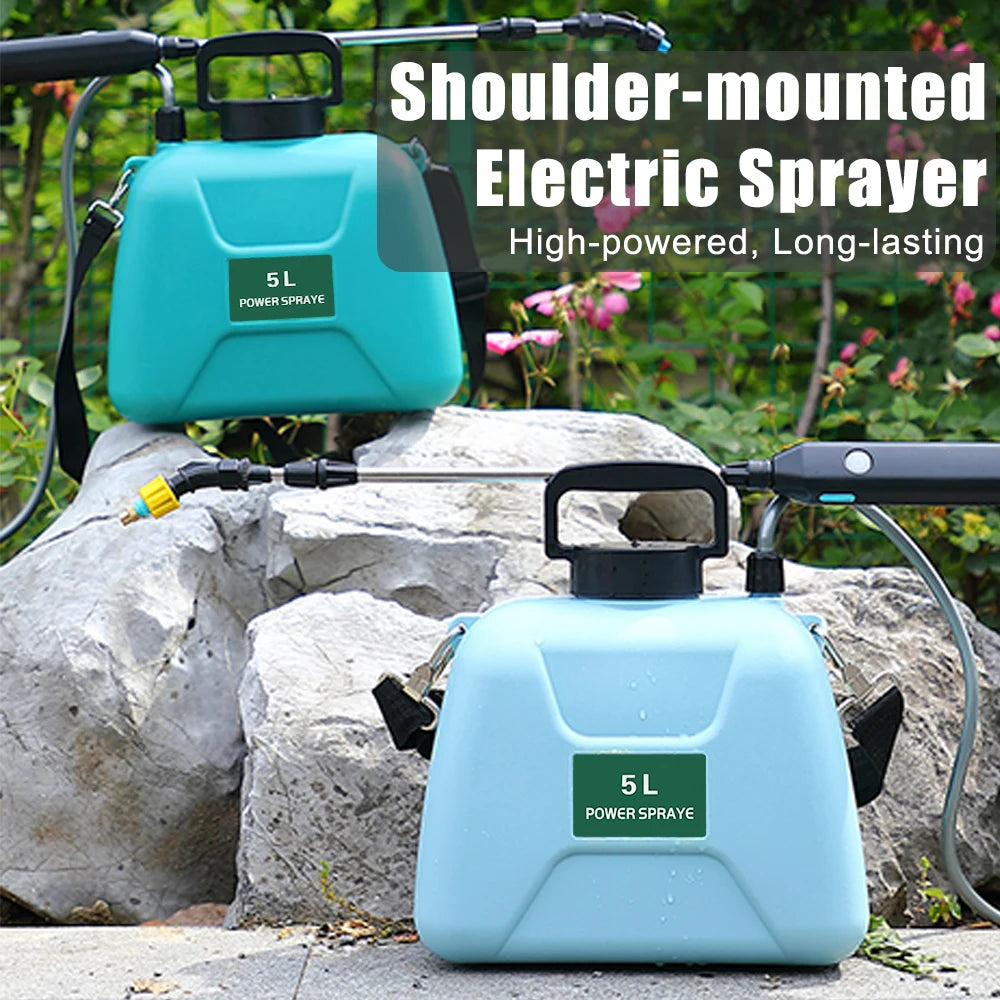 Cordless 5L Electric Garden Sprayer With USB Recharge Power