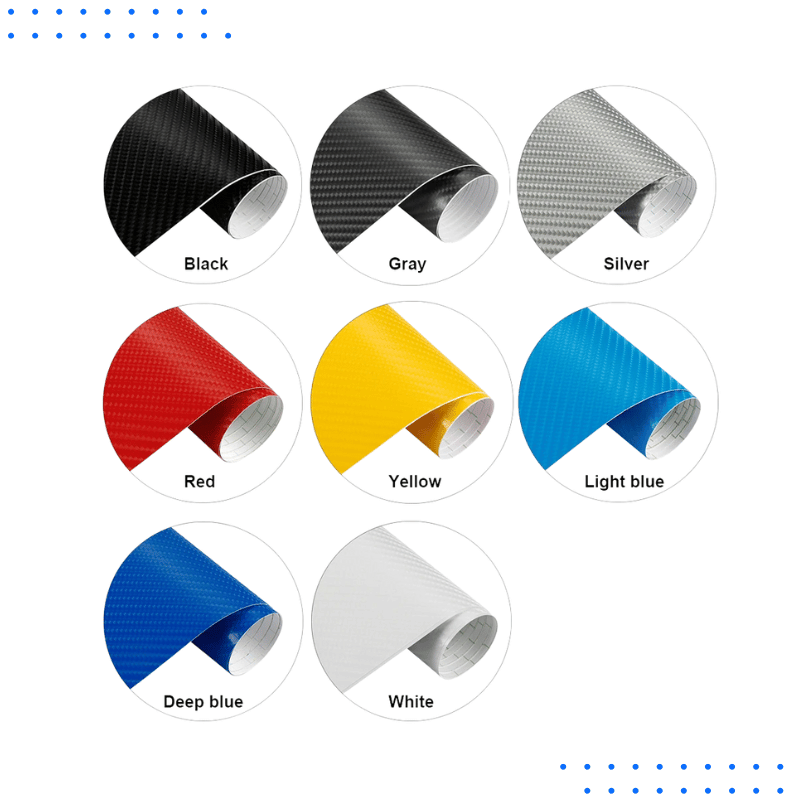 4D Carbon Fiber Car Wrap for Hood, Roof, and DIY Style