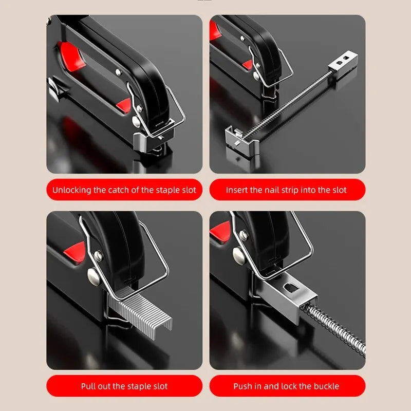 Heavy-Duty Manual Nailing Gun for Wood, Upholstery, and DIY