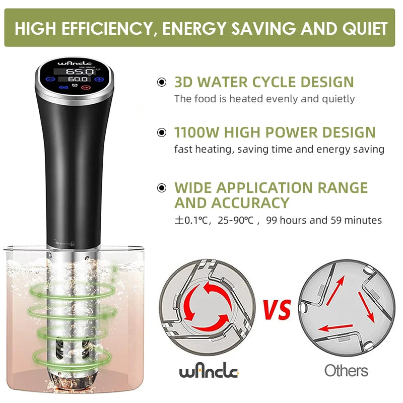 Precision Sous Vide Cooker – Waterproof & Easy to Use