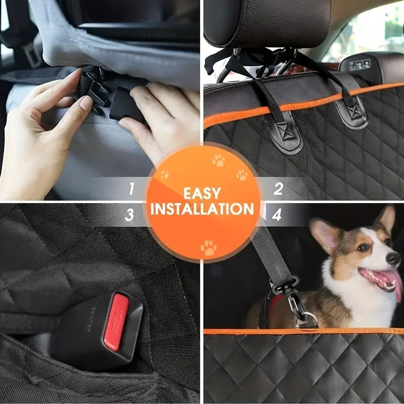 Waterproof Pet Seat Cover for Cars – Dog & Cat Protector