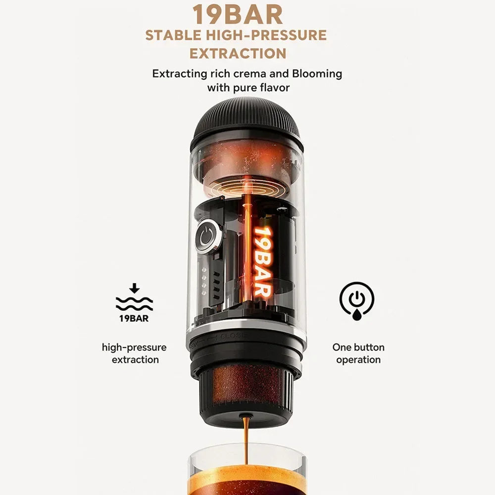 Portable Espresso Maker for Travel & Hiking