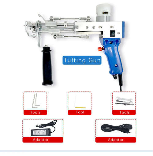 2-in-1 Electric Tufting Gun for Carpets & Rug Making