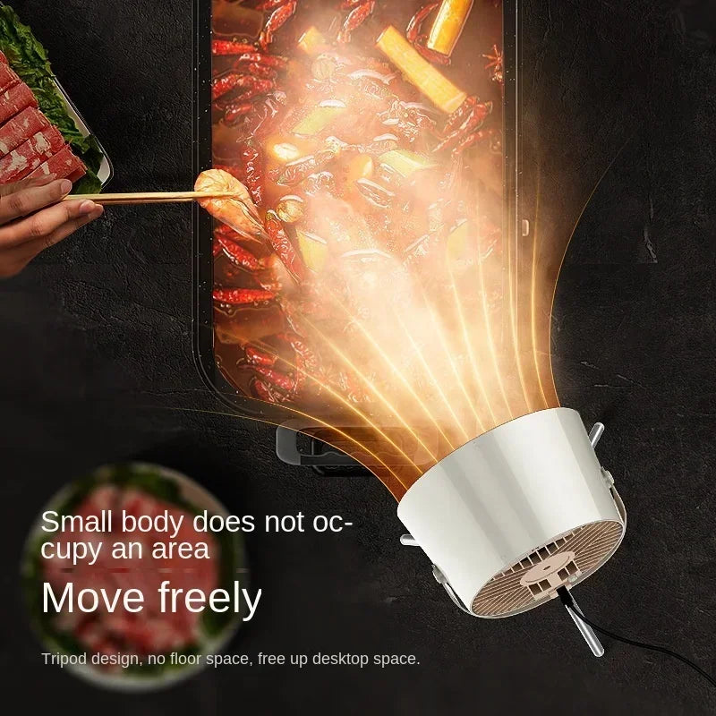 USB Desktop Range Hood – Portable Kitchen Smoke Extractor with Large Suction