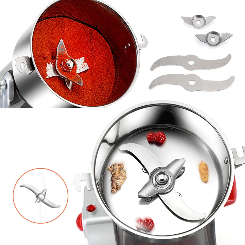 Biolomix 800g Electric Grinder – High-Speed Mill for Spices, Herbs, Grains & More