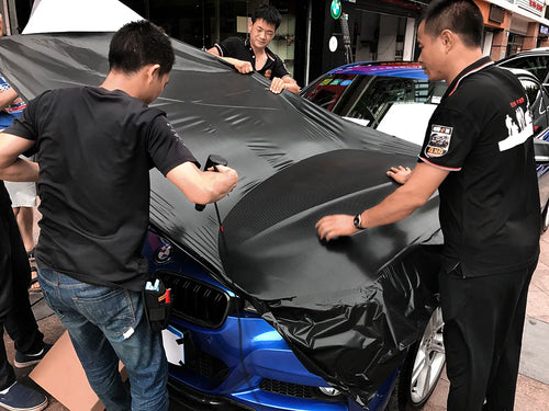 4D Carbon Fiber Car Wrap for Hood, Roof, and DIY Style