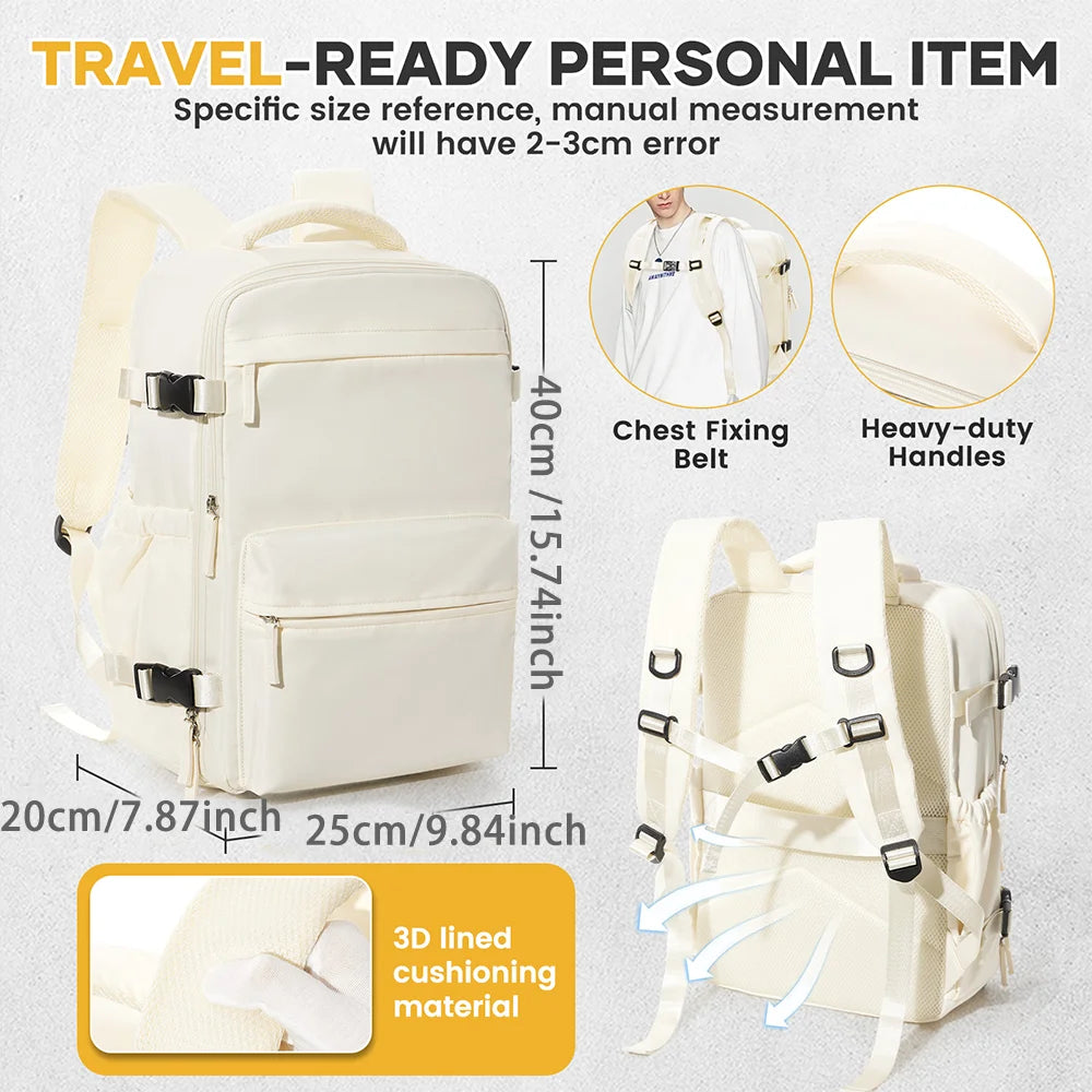 Compression Travel Backpack 40x20x25 for Airplane