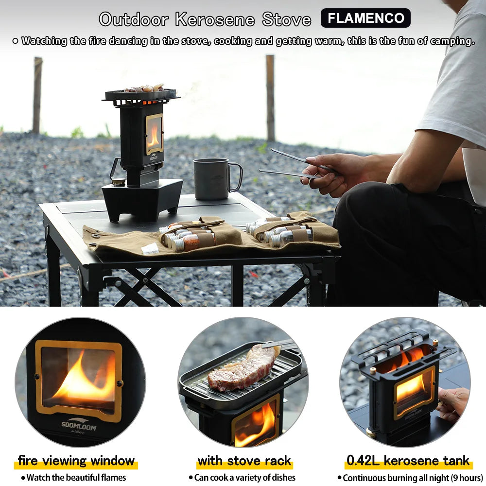 Portable Kerosene Stove for Outdoor Cooking & Heating