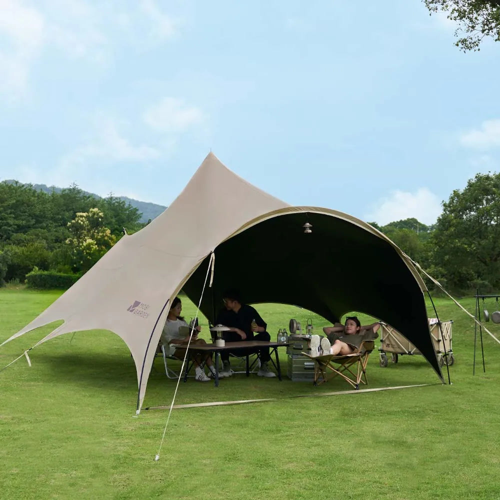 UV Sun Shelter Canopy – Hexagonal Tarp for Outdoors