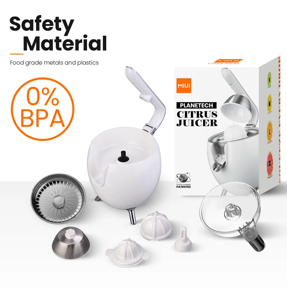 MIUI 850W Citrus Juicer – Powerful Electric Orange & Lemon Squeezer