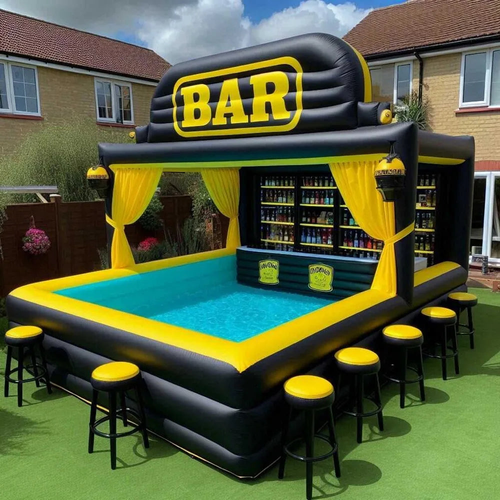 Inflatable Pool Bar with Seats – Fun Outdoor Party Hub