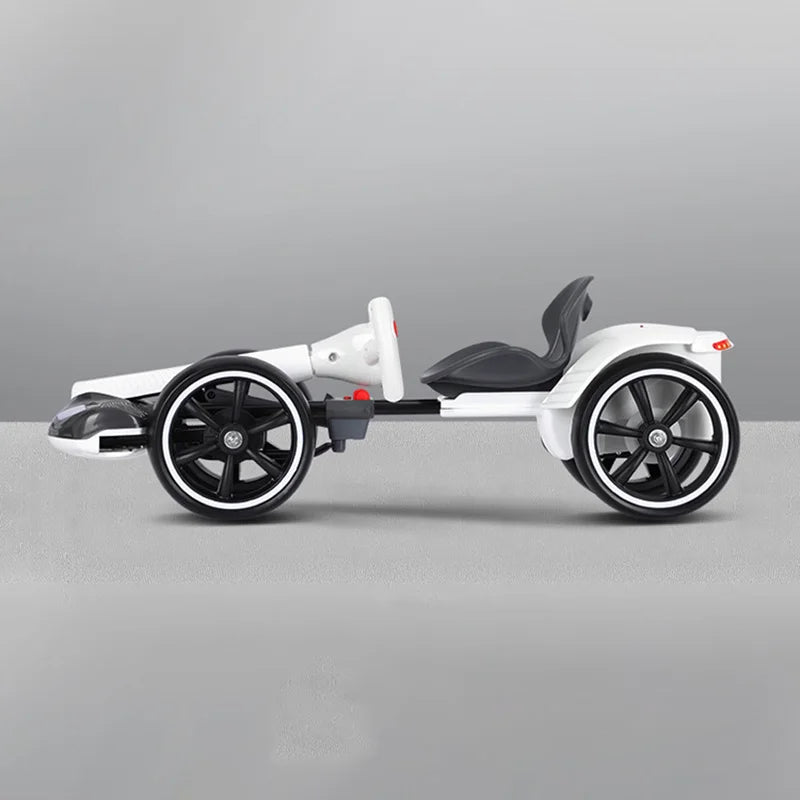 Foldable Electric Kart with Adjustable Seat for Kids & Adults