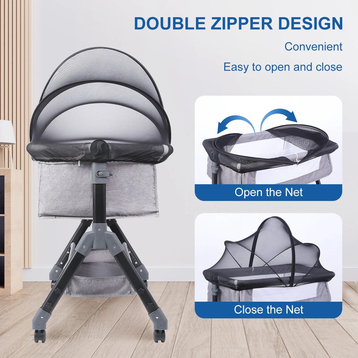 Universal Mosquito Net for Baby Bed – Safe & Foldable