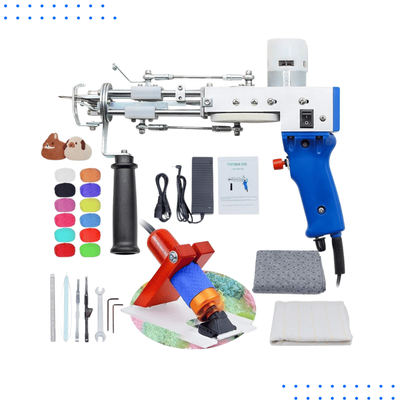 2-in-1 Electric Tufting Gun for Carpets & Rug Making