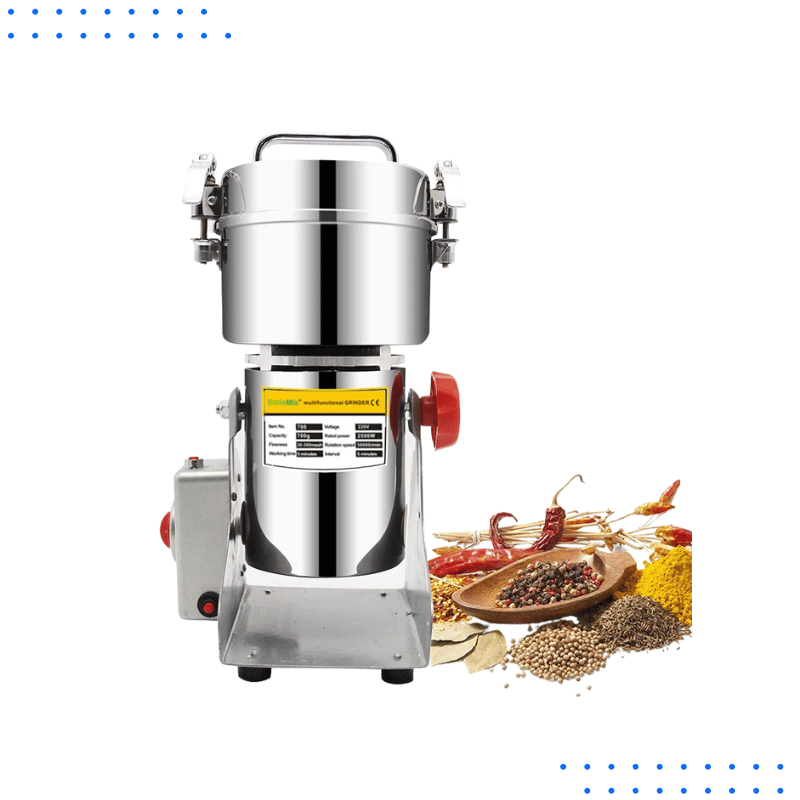 Biolomix 800g Electric Grinder – High-Speed Mill for Spices, Herbs, Grains & More