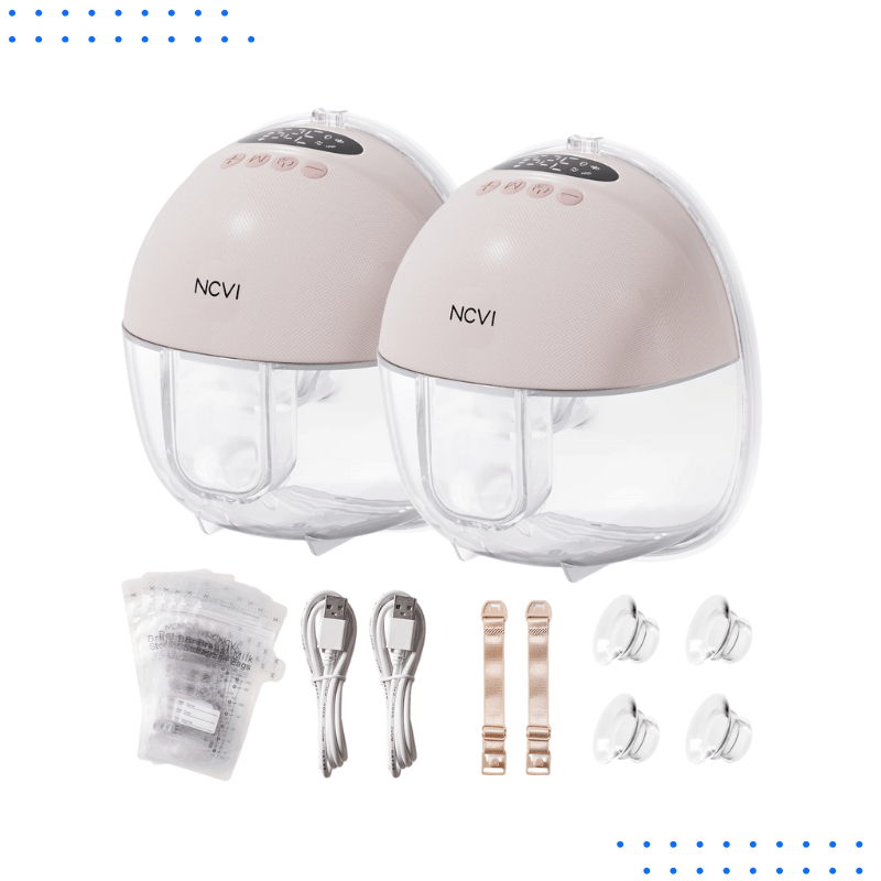 Wearable Electric Breast Pump with 4 Modes & Display