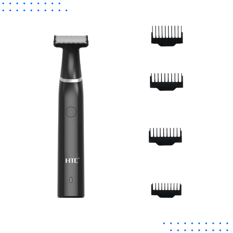 HTC Hybrid Electric Trimmer & Shaver for Face & Body