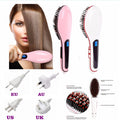 LED Hair Straightening Brush – Smooth & Shiny in Minutes