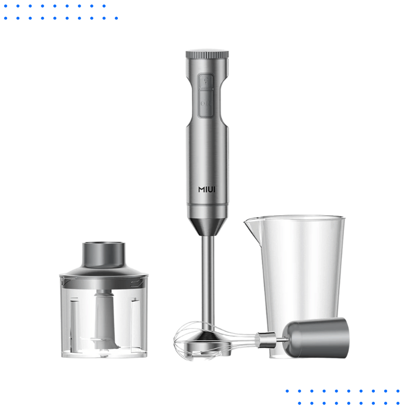Powerful Hand Immersion Blender for Smoothies, Soups, Sauces
