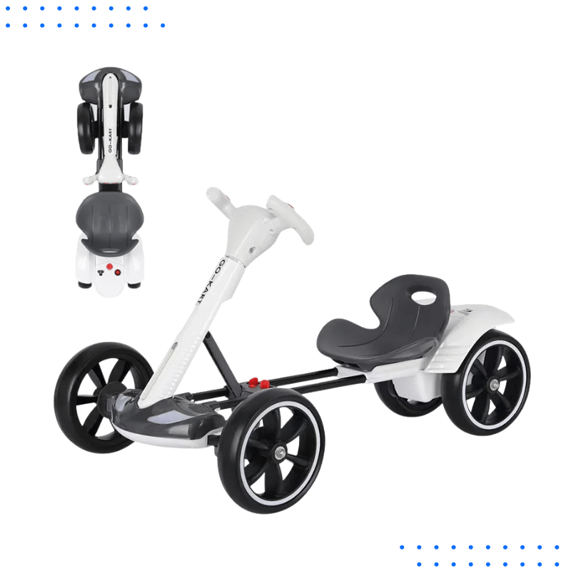 Foldable Electric Kart with Adjustable Seat for Kids & Adults