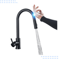 Touch Control Black Pull-Out Kitchen Faucet