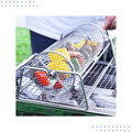 Rolling BBQ Grill Basket – Easy Rotisserie & Even Cooking